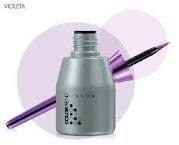 Delineador liquido metalizado Violeta Avon